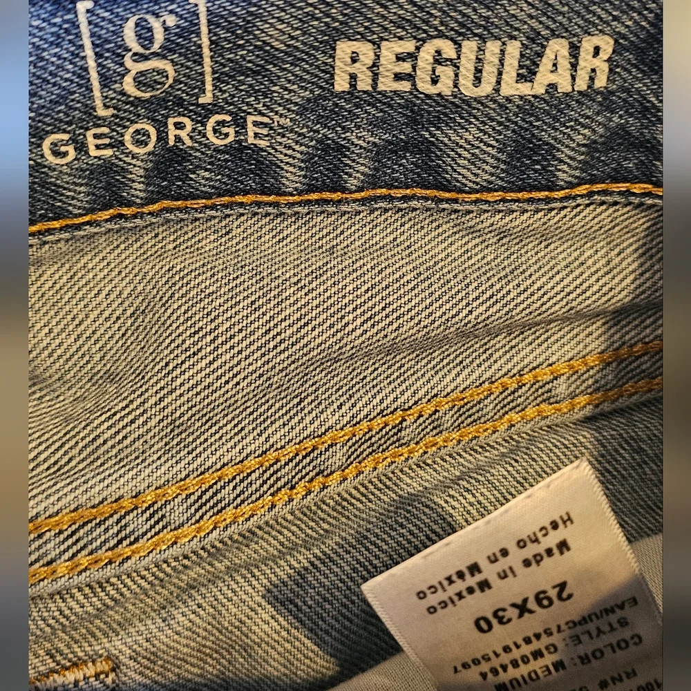 George‎ 29x30 Regular Mens Blue Jeans